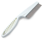 SunGrow detangling pet comb teeth close-up showing stainless steel pins for knot-free grooming.