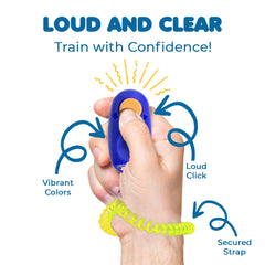 SunGrow clicker with wrist strap highlights easy access during on-the-go training.