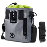 SunGrow Dog Travel Pouch exterior in gray for convenient outdoor training.
