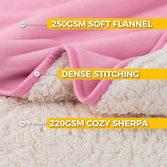 Sunheir manta doble cara sherpa franela ofrece calidez suave