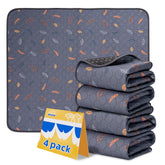 Sunheir pee pad leaves deep grey on floor for puppy training with leak protection.