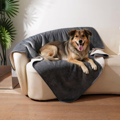 Sunheir waterproof dog blanket extra large grey protects couch from spills