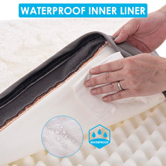 Sunheir waterproof removable cover ready for easy machine washing and cleanup.