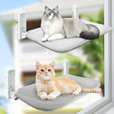 Sunhoo cat window hammock folded setup for space-saving storage and quick deployment.