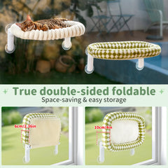 Sunhoo reinforced steel frame supports up to 40 lbs for larger cats