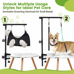 SUNMCCN dog grooming arm adjustable 35-inch height adapts to setups