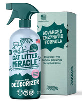 Sunny & Honey 32oz cat litter deodorizer bottle for quick odor control.