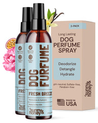 Sunny & Honey dog perfume spray bottle shows fresh scent for your pup