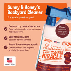 Sunny & Honey yard sprayer ready image indicates convenient outdoor cleaning.