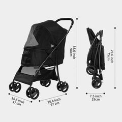 Sunny Sonny pet-stroller-wheels enable smooth rides on varied surfaces.