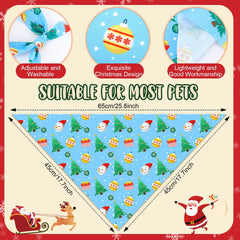 Sunnymove candy cane design dog bandana for cheerful holiday looks