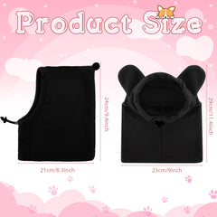 Sunnymove winter pet hats pack back view with adjustable closure for secure fit