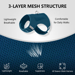 Sunraymascota dog harness D-ring leash attachment for secure walks