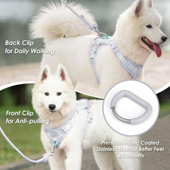 Sunraymascota harness with durable handle adds control on stairs and car entries.