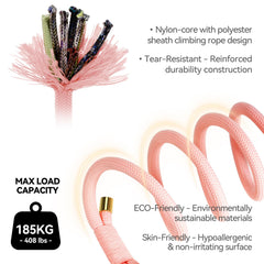 Sunraymascota leash rotating swivel clip demonstrates tangle-free movement