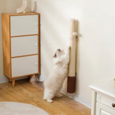 SUNRUI 34-inch wall-mounted scratcher vertical sisal for large cats: full-body stretch.