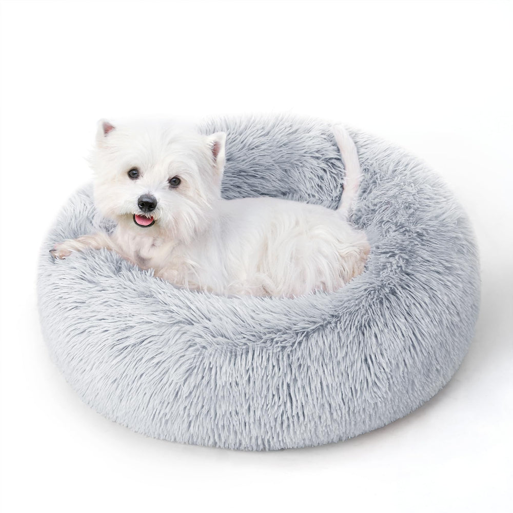 SunStyle Home calmed-dog-bed-plush-fabric offers cozy, secure sleep for pets.