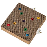 Super Bird Creations SB1218 cardboard treat block – side view showing chew-friendly honeycomb texture for enrichment.