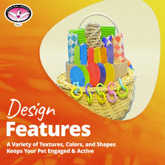 Super Bird Creations SB669 foraging-chewing-enrichment supports natural chewing instincts.