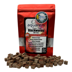 Super Cichlids freeze-dried blackworms cube feeding — interactive mealtime for active fish