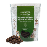 Superfood Science hypoallergenic dog treats packaging highlights 5 oz size for convenient training.