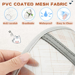 Supet Cat Cone Collar Soft breathable-mesh highlights airflow for stress-free wear.