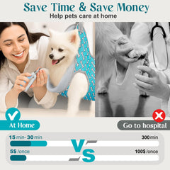 Supet dog hammock carabiner demonstrates secure locking for active pets.