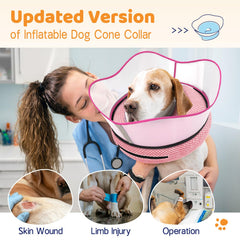 Supet donut collar with 3D fabric cover for breathable comfort