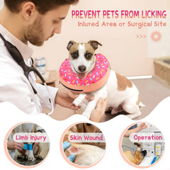 Supet donut collar with inner airbag neck support for post-surgery healing