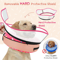 Supet non-stick fabric dog cone cover simplifies cleaning and hair removal.