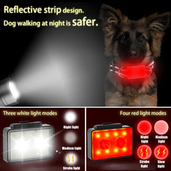 SUPPENGUIN 120lm brightness glow highlighting your dog's presence during night strolls