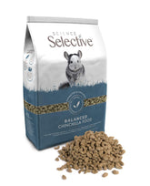 Supreme Petfoods Science Selective chinchilla 1.5kg bag front for convenient storage and feeding