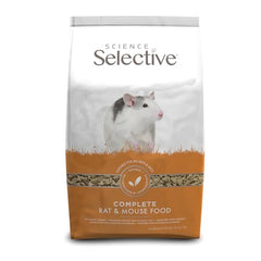 Supreme Petfoods Science Selective rat food pellets closeup—natural ingredients without added sugar.