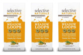 Supreme Petfoods Meadow Loops pack view, a healthy treat for rabbits and guinea pigs.