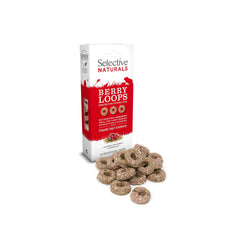 Supreme Petfoods Berry Loops package front with natural ingredients ideal for enrichment snacking.