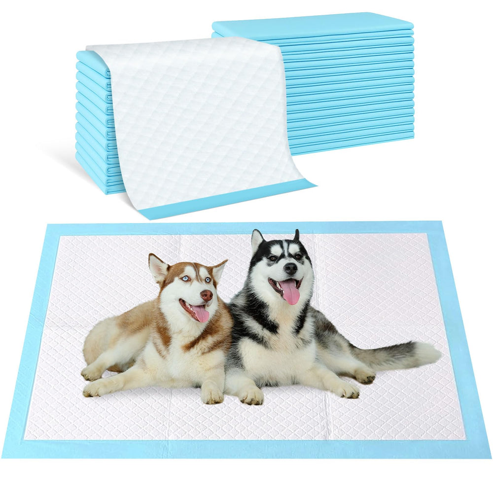 SUPRONLOVE pee pads extra-large 31x55 pack shot offers full-coverage protection during potty training.