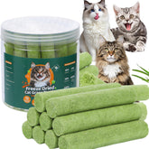 SuPruida 75g freeze-dried cat grass sticks pack shot showing crisp texture for a tasty treat