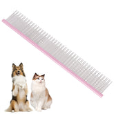 Este Susook peine profesional para mascotas de 8.5 pulgadas tiene puntas redondeadas para deshacer nudos sin irritar.