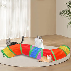 SUSWIM Cat Tunnel foldable design for quick storage and portability.