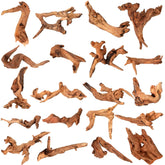 Suzile coral driftwood 20pcs in varied 4-7in shapes for versatile aquarium decorating.