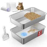 SuzziPaws open-top XL litter box offers easy access for large cats and multi-cat homes