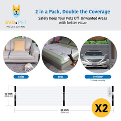 SVD.PET control boxes show independent setup for customized pet zones.