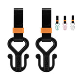SVD.PET dog poop bag holder black front view for hands-free leash walks.