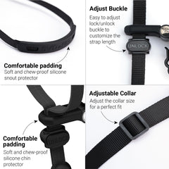 SVD.PET headcollar durable strap for daily, outdoor use.