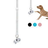 SVD.PET puppy bell doorbell setup shows adjustable mounting for flexible potty training signals.