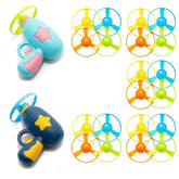 Svemei cat fetch toy launcher in dark blue ready for immediate play and launch