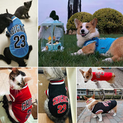 SVVOOD dog basketball jersey size chart image, easy-to-pick fit for small to large dogs.