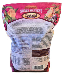 Sweet Harvest vitamin enriched formula highlights added nutrients for everyday cockatiel vitality.