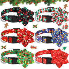 Sweetude Christmas dog collar snowflake pattern offers festive style.