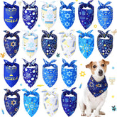 Sweetude Hanukkah dog bandana star design for festive pet styling